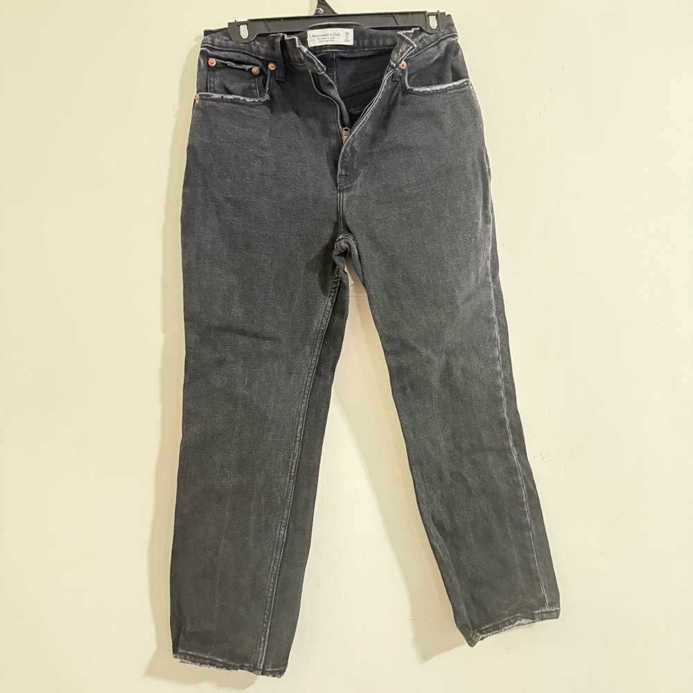 Abercrombie & Fitch Charcoal Straight Jeans